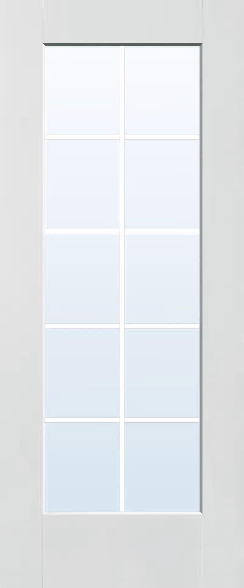 Classic Flush Glazed, Full lite · 10 Light