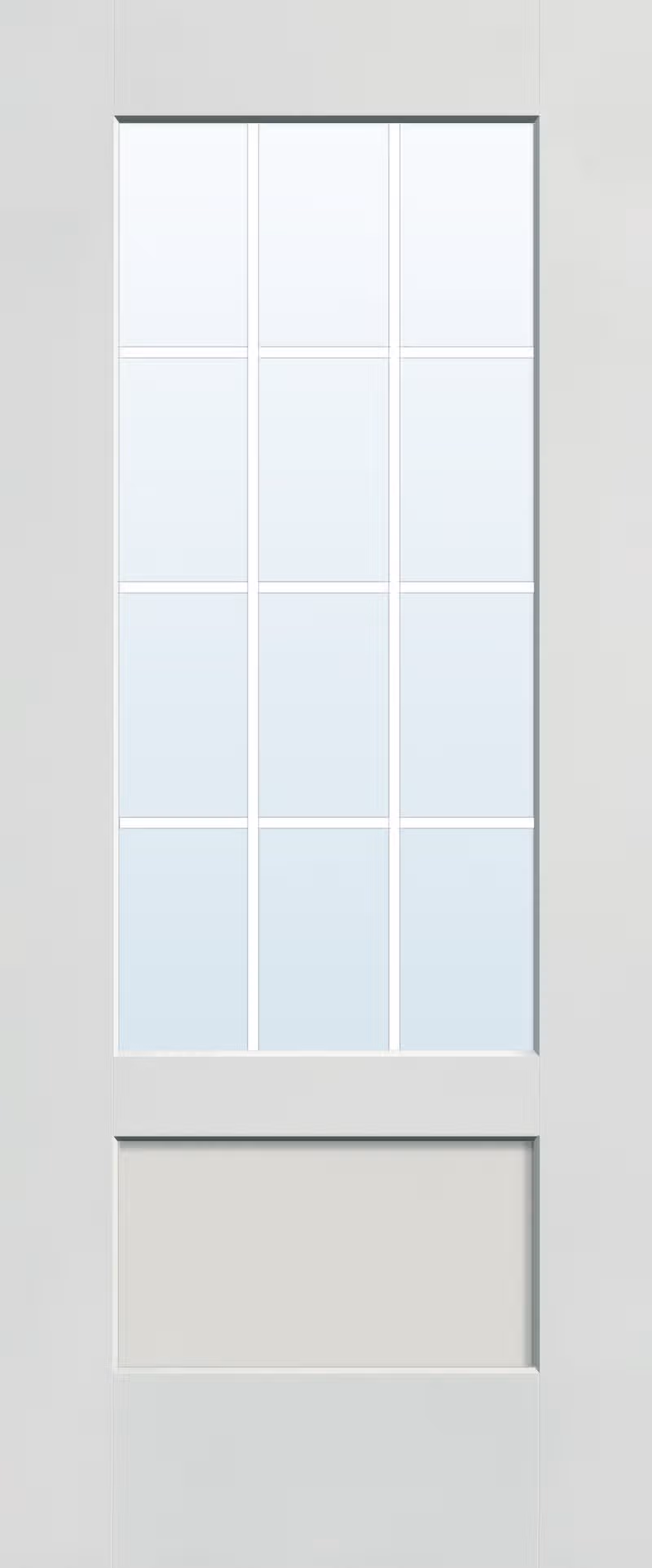 Shaker Flush Glazed, 3/4 lite · 12 Light